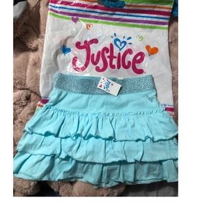 Justice ruffle skort